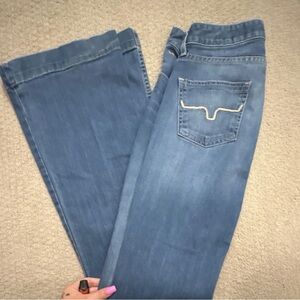 Kimes Women's Blue Wide-Leg Jeans